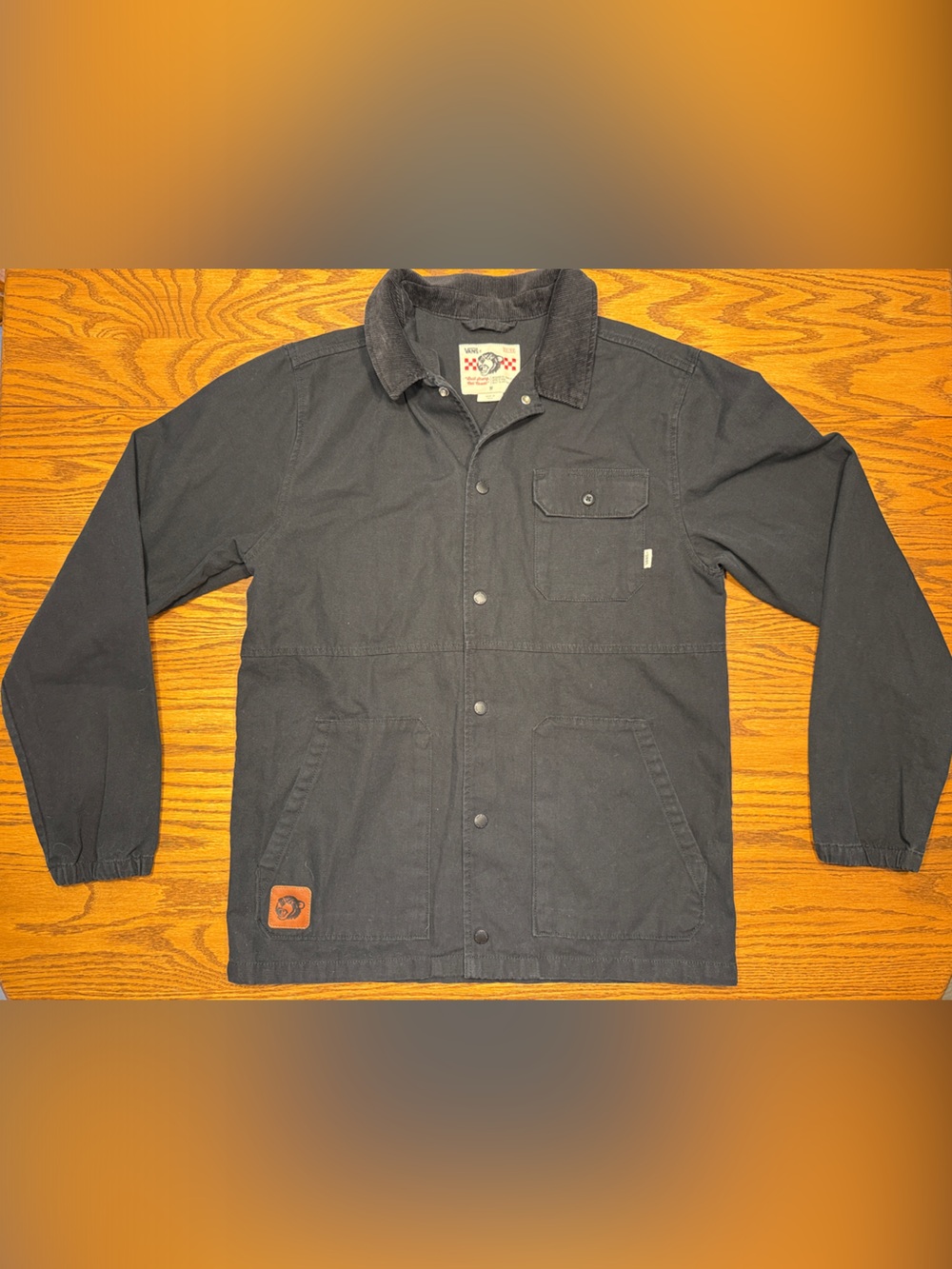 Vans Black Lightweight Canvas Shirt Jacket